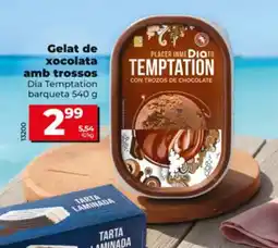 Dia DIA TEMPTATION Gelat de xocolata amb trossos oferta