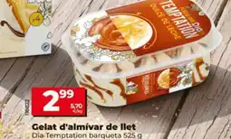 Dia DIA TEMPTATION Gelat d'almívar de llet oferta