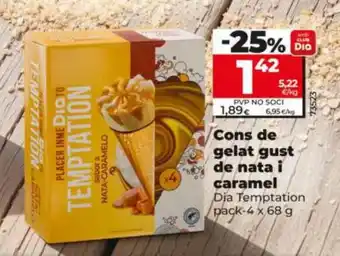 DIA TEMPTATION Cons de gelat gust de nata i caramel