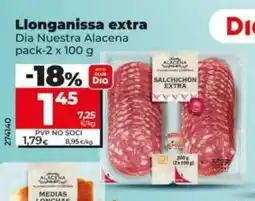 Dia DIA NUESTRA ALACENA Llonganissa extra oferta