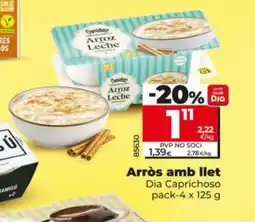 Dia DIA CAPRICHOSO Arròs amb llet oferta