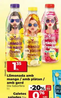 Dia DIA SABORFERA Llimonada amb mango / amb plàtan / amb gerd oferta