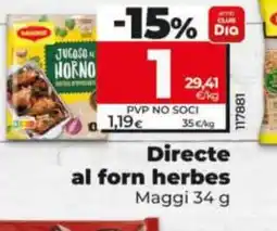 Dia MAGGI Directe al forn herbes oferta