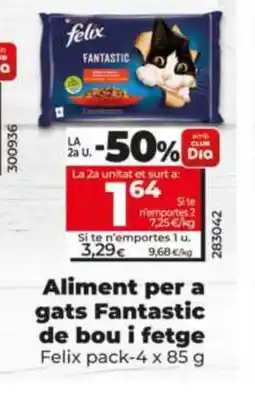 Dia FELIX Aliment per a gats Fantastic de bou i fetge oferta