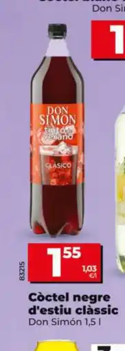 Dia DON SIMÓN Còctel negre d'estiu clàssic oferta