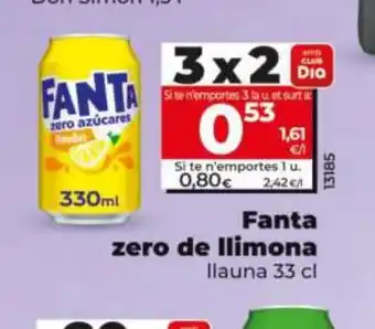Dia FANTA zero de llimona oferta