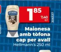 Dia HELLMANN'S Maionesa amb tòfona cap per avall oferta
