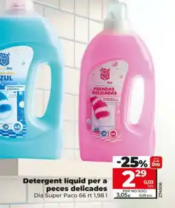 Dia DIA SUPER PACO Detergent líquid per a peces delicades oferta