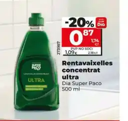 Dia DIA SUPER PACO Rentavaixelles concentrat ultra oferta
