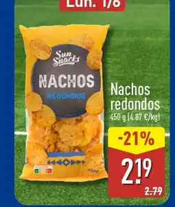 ALDI Nachos redondos oferta
