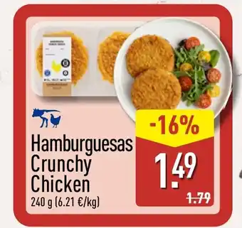 Hamburguesas Crunchy Chicken