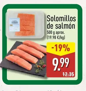 Solomillos de salmón