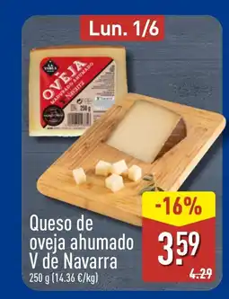 ALDI Queso de oveja ahumado V de Navarra oferta
