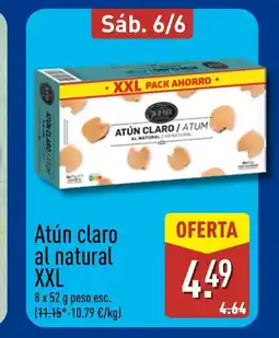 ALDI Atún claro al natural XXL oferta