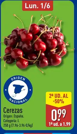ALDI Cerezas oferta