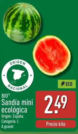 ALDI BIO Sandía mini ecológica oferta