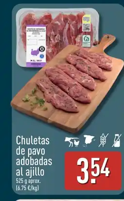 ALDI Chuletas de pavo adobadas al ajillo oferta