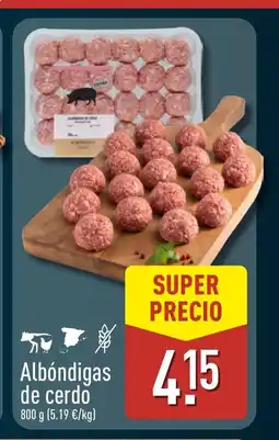 ALDI Albóndigas de cerdo oferta