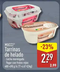 ALDI MUCCI Tarrinas de helado oferta