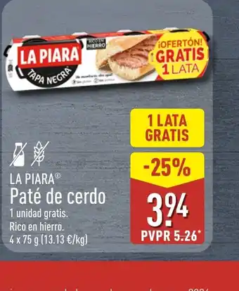 LA PIARA Paté de cerdo