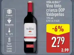 ALDI VIÑA ALBALI Vino tinto crianza DOP Valdepeñas oferta