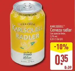 ALDI KARLSQUELL Cerveza radler oferta