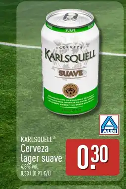 ALDI KARLSQUELL Cerveza lager suave oferta