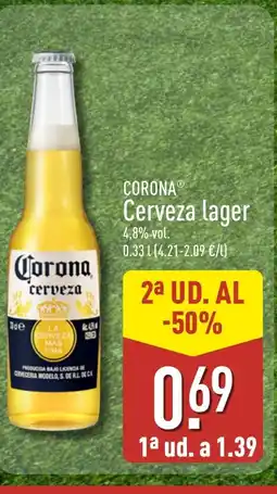 ALDI CORONA Cerveza lager oferta