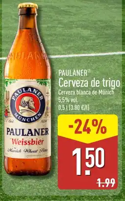 ALDI PAULANER Cerveza de trigo oferta