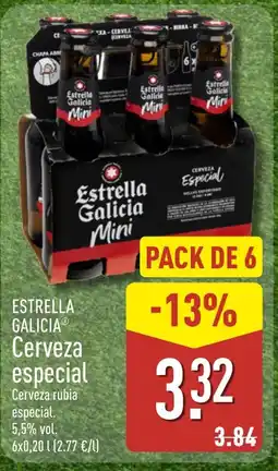 ALDI ESTRELLA GALICIA Cerveza especial oferta