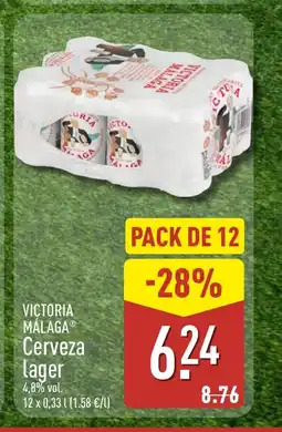 ALDI VICTORIA MÁLAGA Cerveza lager oferta