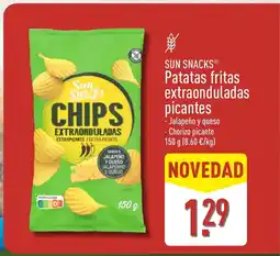 ALDI SUN SNACKS Patatas fritas extraonduladas picantes oferta