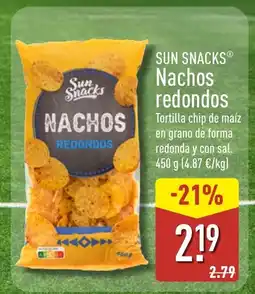 ALDI SUN SNACKS Nachos redondos oferta