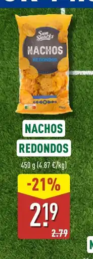 ALDI Nachos redondos oferta