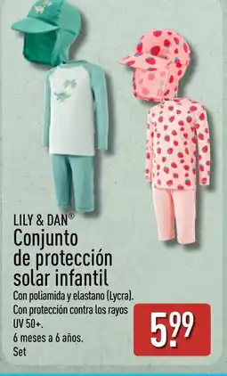 ALDI LILY & DAN Conjunto de protección solar infantil oferta
