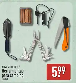 ALDI ADVENTURIDGE Herramientas para camping oferta