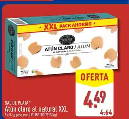 ALDI SAL DE PLATA Atún claro al natural XXL oferta