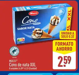 ALDI MUCCI Cono de nata XXL oferta
