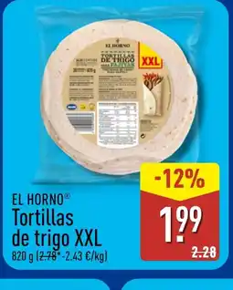ALDI EL HORNO Tortillas de trigo XXL oferta