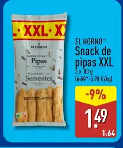 ALDI EL HORNO Snack de pipas XXL oferta