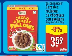 ALDI GOLDEN BRIDGE Cereales rellenos de chocolate con avellana oferta