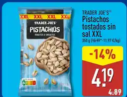 ALDI TRADER JOE'S Pistachos tostados sin sal XXL oferta