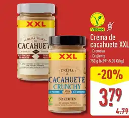 ALDI Crema de cacahuete XXL oferta