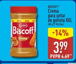ALDI BISCOFF Crema para untar de galleta XXL oferta