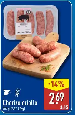 ALDI Chorizo criollo oferta