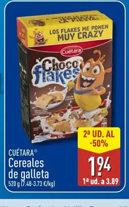 ALDI CUÉTARA Cereales de galleta oferta