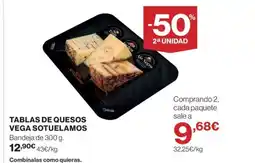 Hipercor VEGA SOTUELAMOS Tablas de quesos oferta