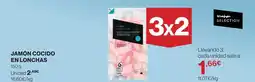 Hipercor Jamón cocido en lonchas oferta