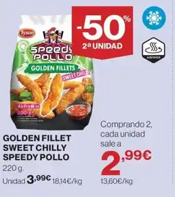 Hipercor SPEEDY POLLO Golden fillet sweet chilly oferta