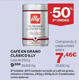 Hipercor ILLY Café en grano clásico oferta